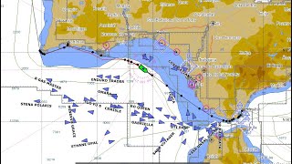 Nordhavn 57 - Festus -  Through the strait of Gibraltar - 7 knots at 800 RPM