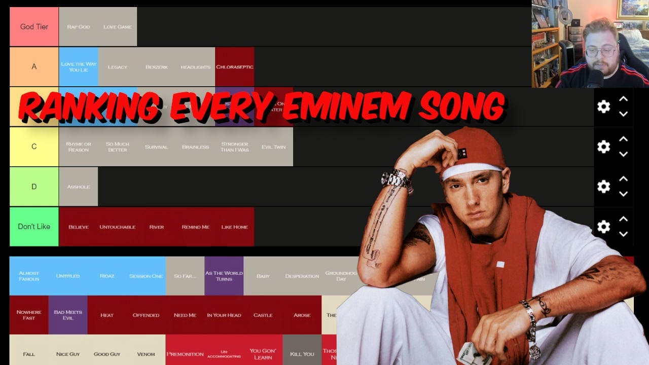 Ranking Every Eminem Song - YouTube