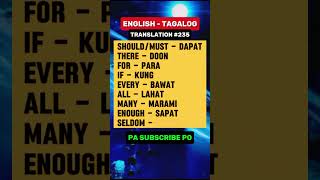 #235 #translation #enough #every #all #english #englishlearning #kaalaman #education #tagalog