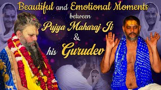 Beautiful and Emotional Moments between Pujya Maharaj Ji and his Gurudev ! / Compilation Video