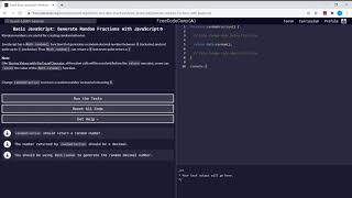 Basic Javascript (103/111) | Generate Random Fractions with JavaScript | freeCodeCamp