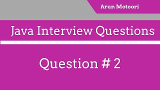 Java Interview Questions #2 - What is the difference between print and println?