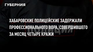 Хабаровские полицейские задержали профессионального вора, совершившего за месяц четыре кражи