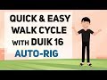DUIK16: one-click WALK CYCLE & Auto-Rig !! Easy After Effects Tutorial