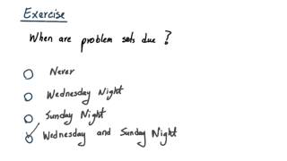 When Are Problem Sets Due? - Intro to Java Programming
