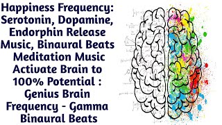 Activate Brain to 100% Potential : Genius Brain Frequency - Gamma Binaural BeatsHappiness Frequency