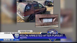 Redding Police arrest man after vehicle pursuit Wednesday