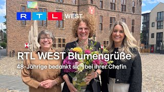 RTL WEST Blumengrüße: 48-Jährige bedankt sich bei ihrer Chefin | RTL WEST