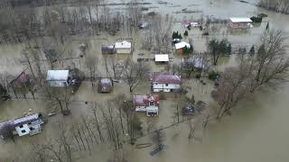 Reka Drina poplava kod Loznice // 20.1.2023