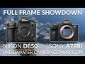 Nikon D850 vs Sony a7R III Underwater Camera Comparison - Full Frame Showdown