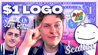 Redesigning YouTubers Logos for $1 Dollar