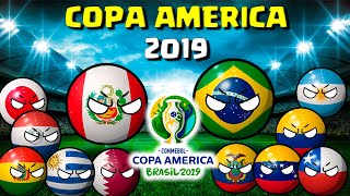 COPA AMERICA BRASIL 2019 countryballs