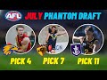 2024 AFL Draft Prediction | July Edition