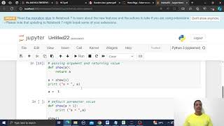3 Function argument and returning value Python