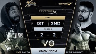 XCS FGC Finals Tekken 7 - VATR | Sayco (Dragunov) Vs. Reflex-Sunny [L] (Bryan) T7 Grand Finals