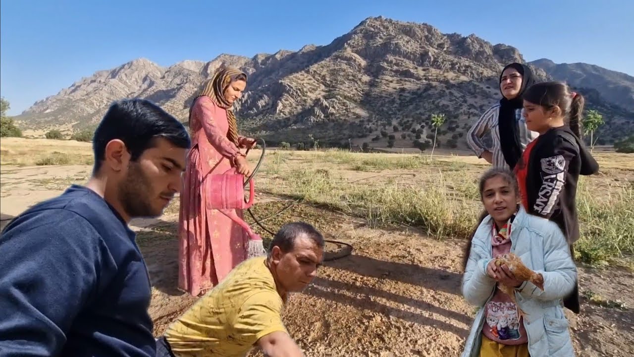 Nomadic Life Helping Masoud And Mojtaba To Fix The Sink Youtube