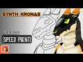 [Speedpaint] Commission - protogen drawing (Synth Kronas) - Autodesk Sketchbook