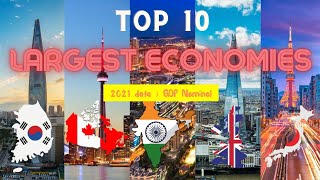 Top 10 Richest Countries in the World (2021 data ; GDP Nominal)