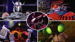 Teenage Mutant Ninja Turtles: Danger Of The Ooze - All Bosses + Cutscenes