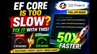 EF Core Performance Fix 🚀 Bulk Insert, Update, Delete (50x Faster) | API Demo || EF Core Extensions