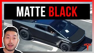 Matte Black Tesla Cybertruck Spotted