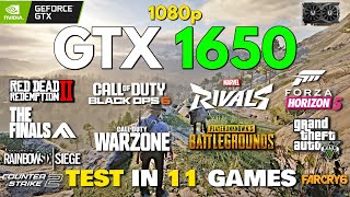 GTX 1650 + i3 12100f Test In 11 Games In 2025!