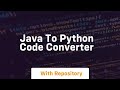 java to python code converter