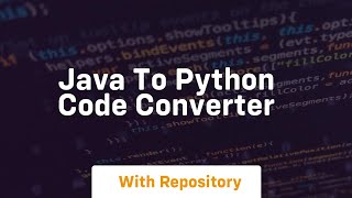 java to python code converter