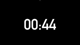 44 seconds countdown timer without alarm