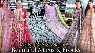 Ideal boutique Rawalpindi 👑 “STUNNING! Maria B & ASIM JOFA Maxi’s & Frocks Wedding COLLECTION 2024