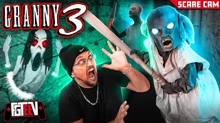 Granny 3!  Slendrina's Mom Scares Us IRL! Beat The Game 1st Try! (FGTeeV Gameplay / Skit/ Scare Cam)