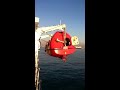 emergency launching lifeboat