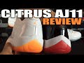 Men's vs GS Air Jordan 11 Differences: AJ11 Citrus Review + On Feet