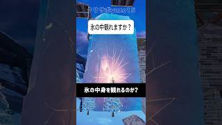 ウィンターフェストの氷の中身が公開？#フォートナイト #fortnite  #小技 #小ネタ