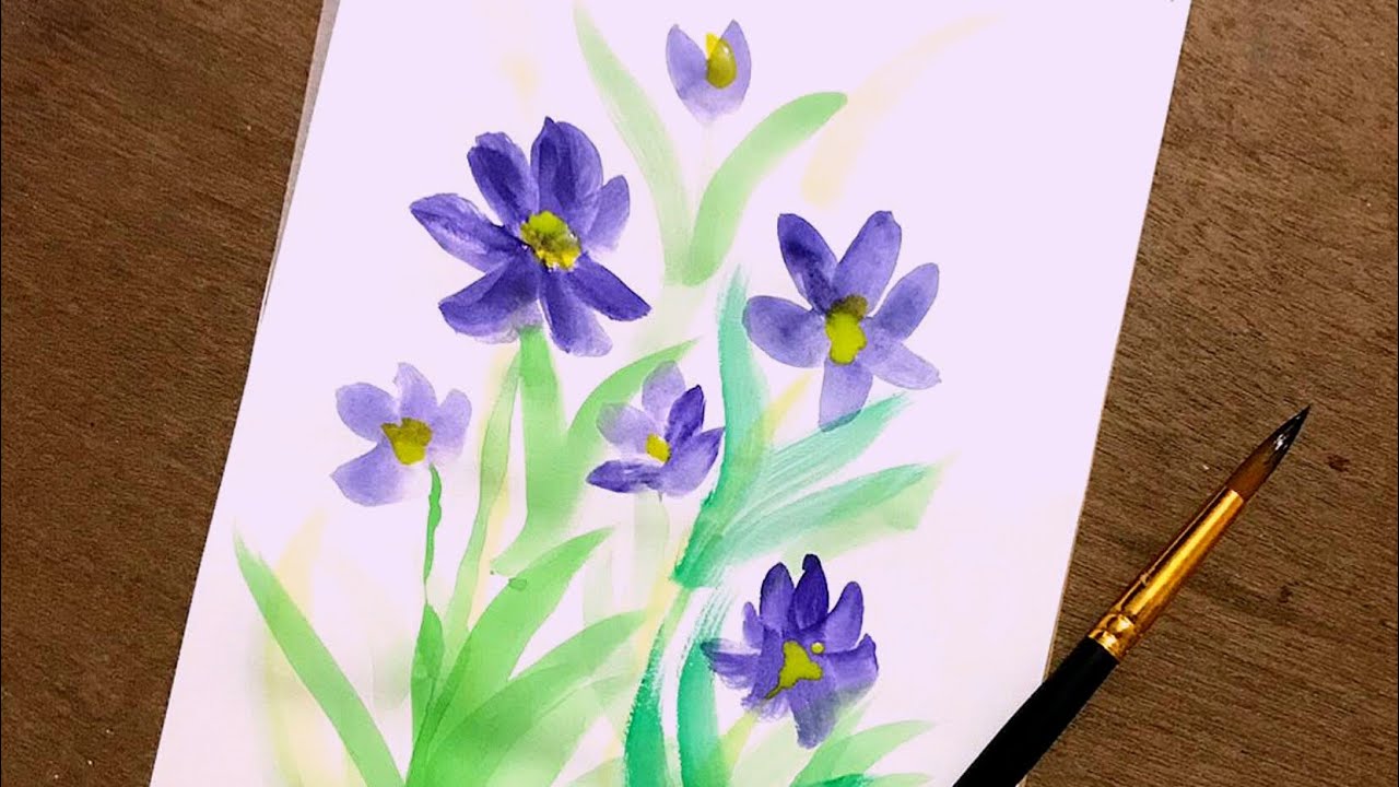 Simple Watercolor Flowers Step By Step At Kate Ogilvy Blog