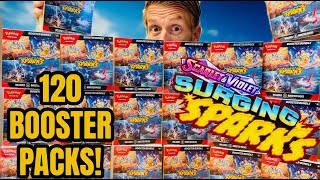 Testing Pull Rates for Surging Sparks by Opening an ENTIRE CASE of Booster Bundles!