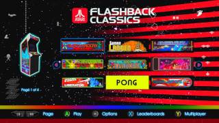 Atari Flashback Classics vol. 1 Title Screen (PS4, Xbox One)