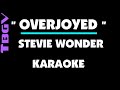 OVERJOYED   Stevie Wonder  Karaoke   no vocal