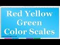 How to Create Red Yellow Green Color Scales in Conditional formatting MS Excel 2016