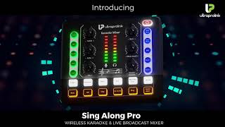 Sing-Along Pro - Wireless Karaoke \u0026 Live Broadcast Mixer with Condenser Mic.