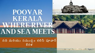 Poovar Kerala where river and sea meets (నది మరియు సముద్రం కలిసే పూవార్ కేరళ)  #kerala #poovar