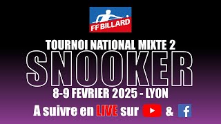 SNOOKER - TN2 Mixte - TABLE 1 - 1/2 FINALE - F.MONNIN vs. A.CALLEWAERT