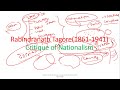 political thought of rabindranath tagore tagore critique of nationalism true freedom tagore ba 3