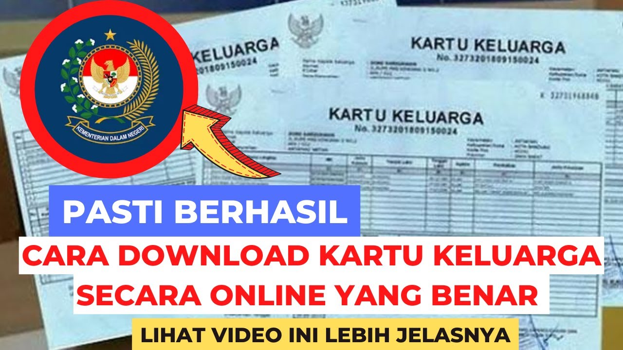 Cara Download Kartu Keluarga (KK) Online Dengan Mudah - YouTube