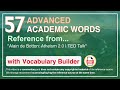 57 Advanced Academic Words Ref from 