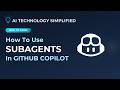 How to  use SubAgents  in Github Copilot #subagents