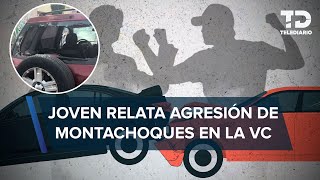 Joven es víctima de 'montachoques' en la Venustiano Carranza; destruyeron su camioneta