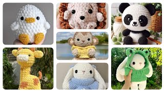 No Sew Beautiful Crochet Animals zoo pattern cat,dog,lion, monkey,duck,bear,sheep, giraffe, puppy