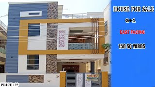 INDEPENDENT HOUSE FOR SALE || G+1 || EAST FACING || 150 SQ YARDS || URK PROPERTIES