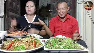 Vlog 1558. Cooking with srey Ly. ត្រីចៀនជួន ញាំស្តៅត្រីឆ្អើ។